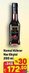 KEMAL KÜKRER NAR EKŞİSİ 250 ML fiyat ve kampanya bilgisi